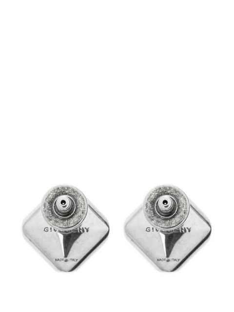 Givenchy Deconstructed Crystals crystal-embellished square earrings - Silver
