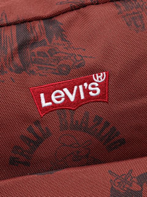 Levi's plecak kolor brązowy duży z aplikacją D5463
