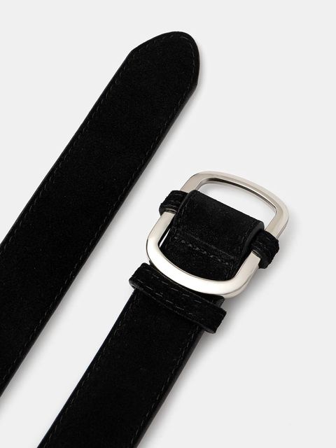 Answear.LAB pasek zamszowy damski kolor czarny - zdjęcie produktu nr 2