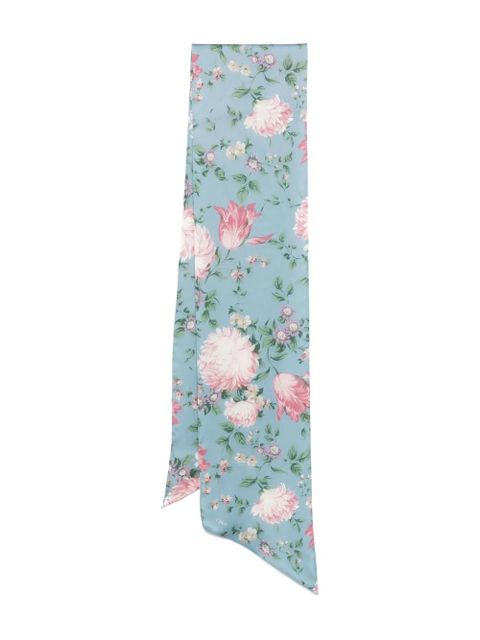 Chloé Peonies bandeau scarf - Blue - zdjęcie produktu nr 1