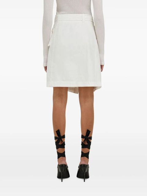 Ferragamo wrap midi skirt - White