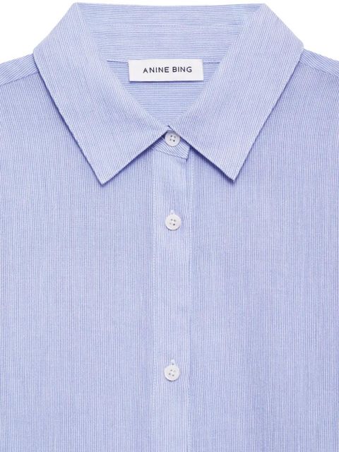 ANINE BING Plaza striped shirt - Blue