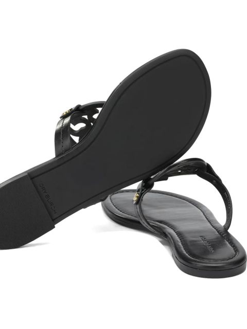 Tory Burch Miller cutout leather sandals - Black