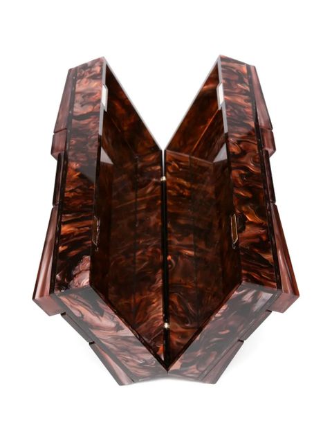 Cult Gaia Galleria clutch bag - Brown