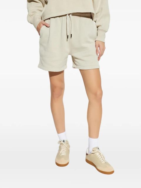 MARANT ÉTOILE Miranae logo-embroired track shorts - Neutrals - zdjęcie produktu nr 2