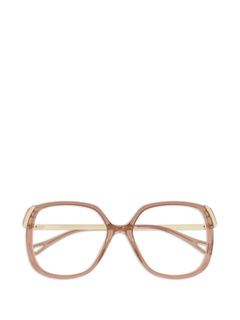 Chloé Eyewear square-frame glasses - Brown - zdjęcie produktu nr 1