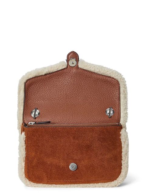 Lauren Ralph Lauren portfel skórzany damski kolor brązowy 432980754