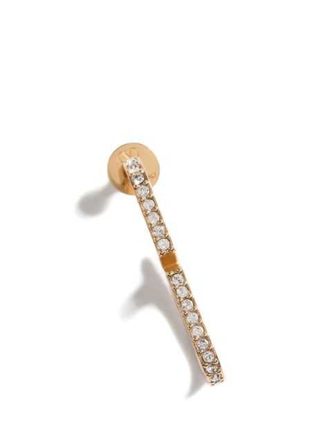Valentino Garavani VLogo Signature metal and Swarovski® crystal earrings - Gold