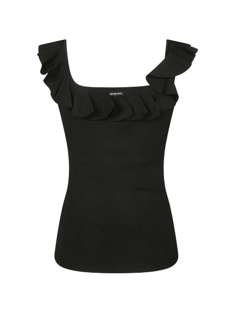 Michael Kors ruffled tank top - Black - zdjęcie produktu nr 2