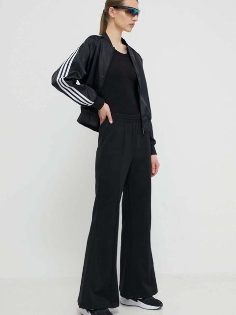 adidas Originals spodnie dresowe Flared kolor czarny gładkie IT9240