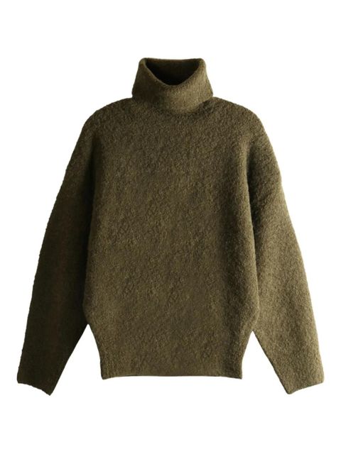 TOTEME high-neck wool sweater - Green - zdjęcie produktu nr 1