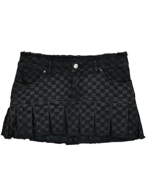 MISBHV monogram pleated skirt - Black - zdjęcie produktu nr 1