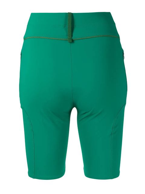 Jacquemus contrasting pipe-trim shorts - Green