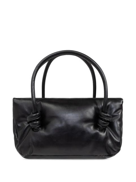 Jil Sander folded leather tote bag - Black