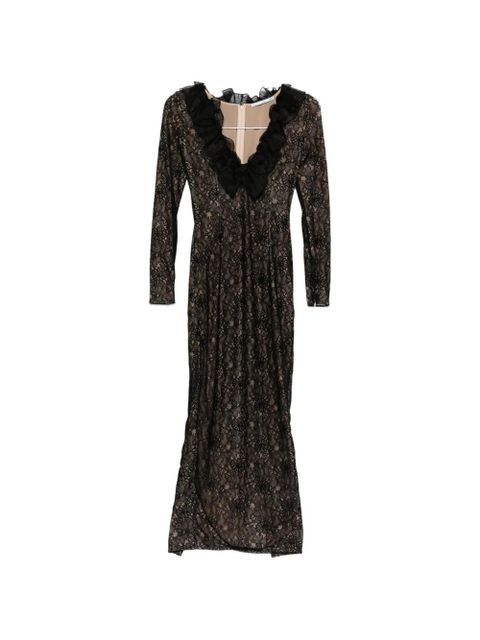 Alessandra Rich lace maxi dress - Black - zdjęcie produktu nr 1