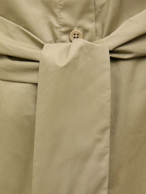 Answear.LAB sukienka bawełniana kolor zielony maxi prosta