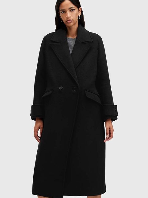 AllSaints płaszcz z domieszką wełny MABEL COAT - zdjęcie produktu nr 1