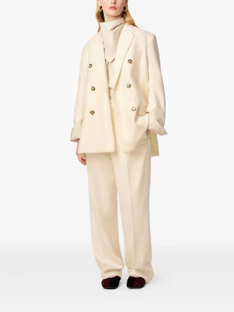 AMI Paris Loose double-breasted wool jacket - Neutrals - zdjęcie produktu nr 2