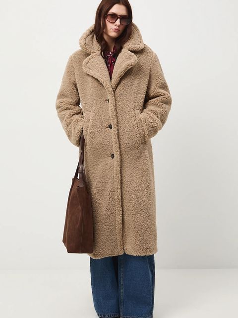 Medicine płaszcz damski kolor brązowy