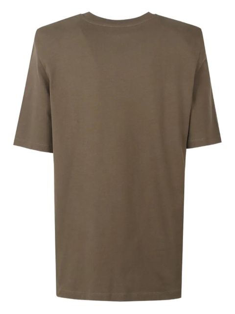 The Frankie Shop padded shoulder T-shirt - Brown - zdjęcie produktu nr 2