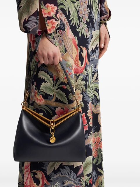 ETRO medium Vela leather shoulder bag - Blue