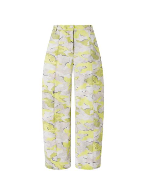 PINKO camouflage-print darted trousers - Yellow - zdjęcie produktu nr 1