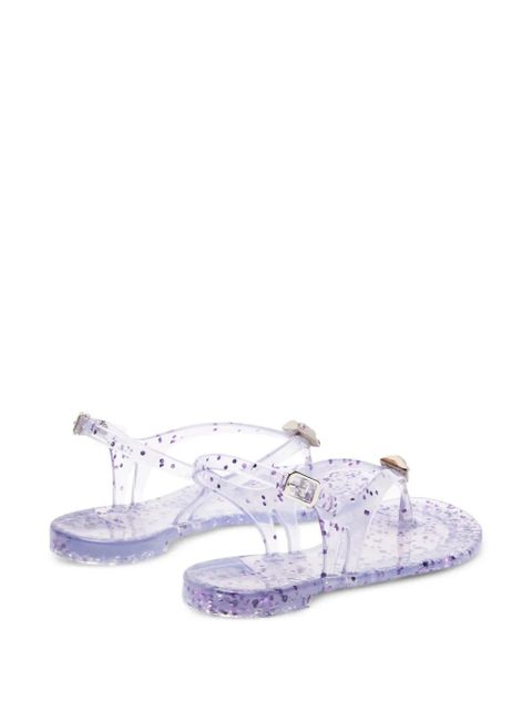 Casadei Jelly glittered sandals - White