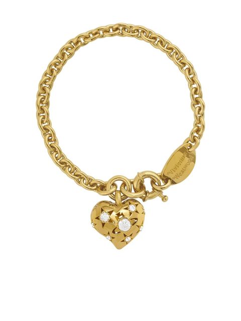 Vivienne Westwood heart-charm chain bracelet - Gold - zdjęcie produktu nr 1