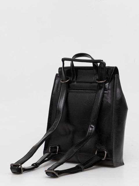 Answear.LAB plecak skórzany damski kolor czarny mały gładki - zdjęcie produktu nr 2