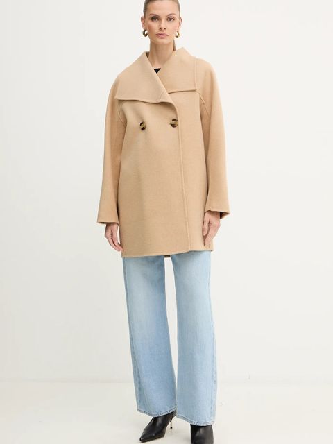 Armani Exchange płaszcz z dodatkiem wełny