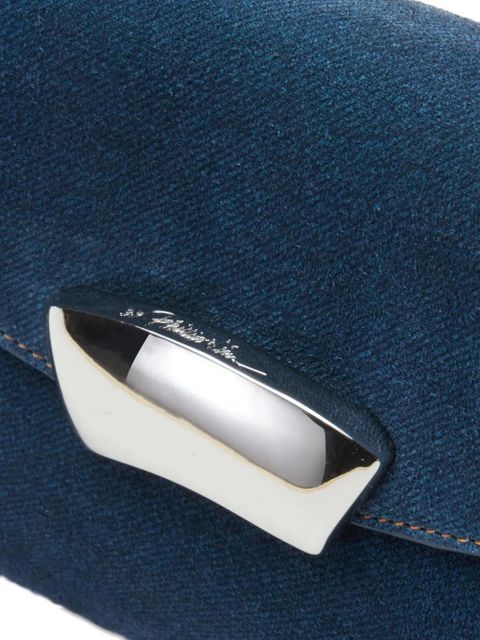 3.1 Phillip Lim ID Soft Dual flap hardware clutch bag - Blue - zdjęcie produktu nr 2