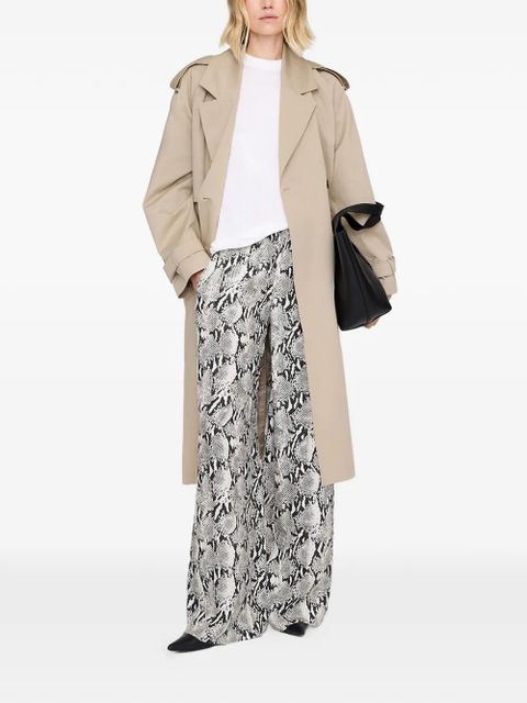 ANINE BING Roslin python print trousers - Neutrals - zdjęcie produktu nr 2