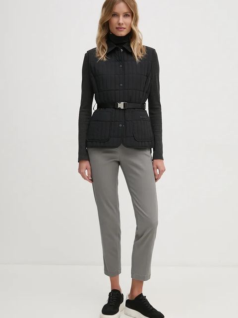 MACKAGE bezrękawnik puchowy damski kolor czarny przejściowy HELIA - zdjęcie produktu nr 2