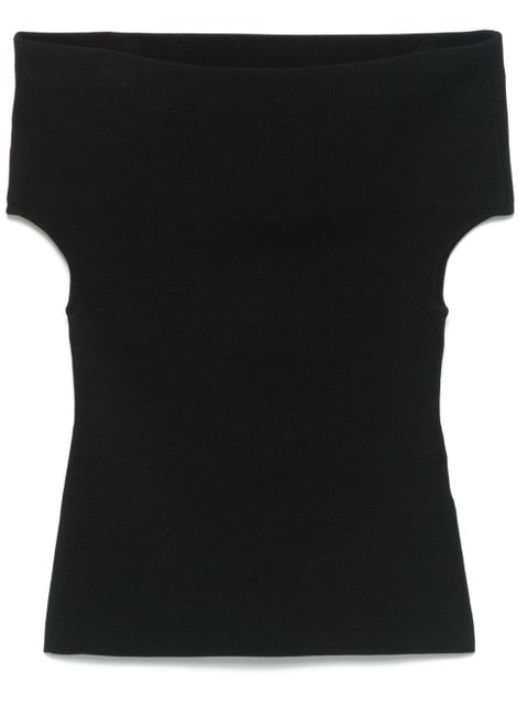 TOTEME double-knit top - Black - zdjęcie produktu nr 1