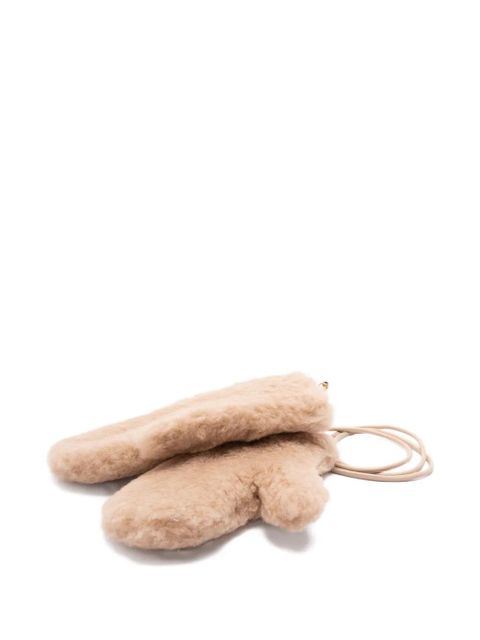 Max Mara strap-detail gloves - Neutrals