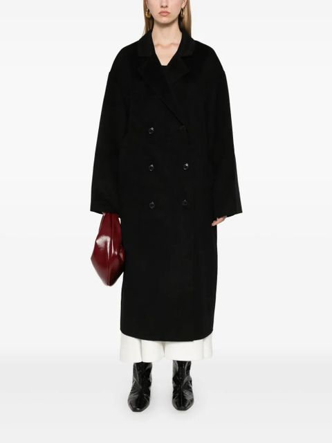 LouLou de Saison notched-lapels coat - Black