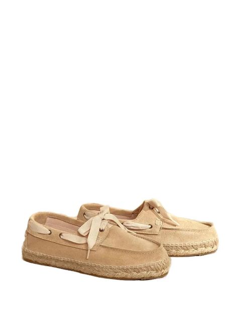 Manebi suede lace-up loafers - Neutrals - zdjęcie produktu nr 1