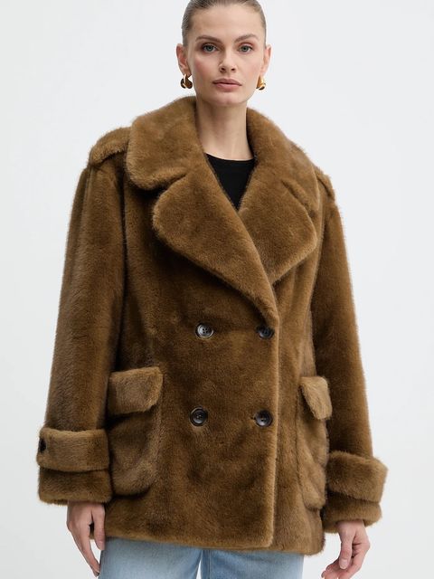 Luisa Spagnoli płaszcz kolor brązowy 542240 - zdjęcie produktu nr 1