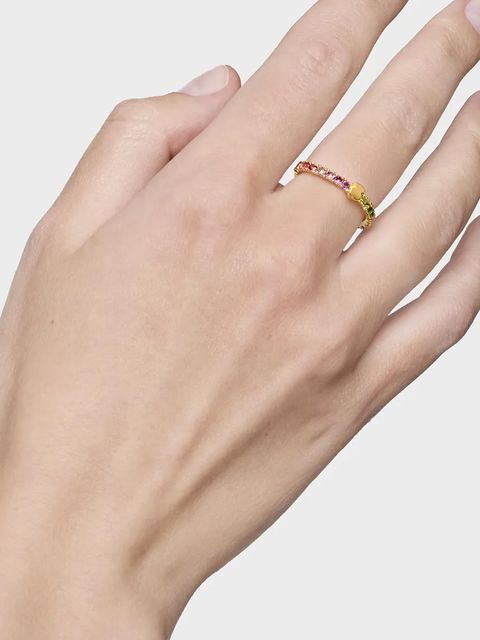 Tous pierścionek ze srebra pokrytego złotem