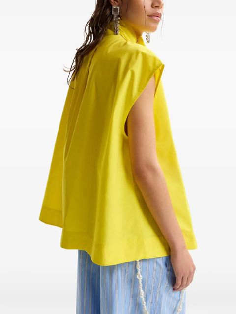 Essentiel Antwerp bow-detail sleeveless blouse - Yellow