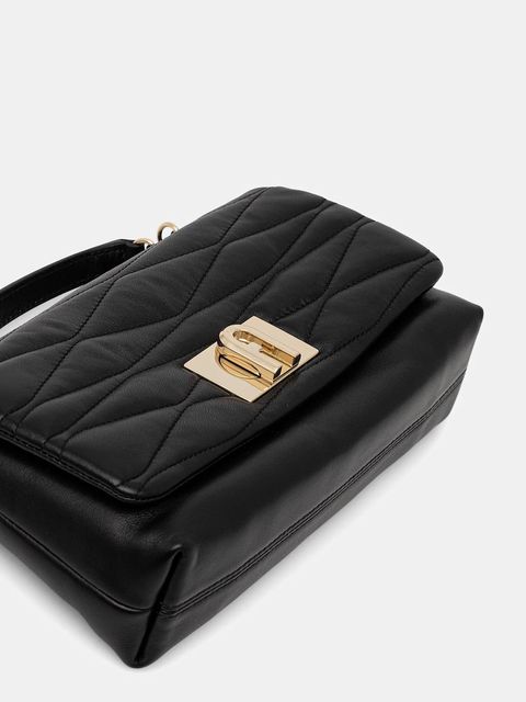 Furla torebka skórzana kolor czarny WE00798.BX3548.O6000