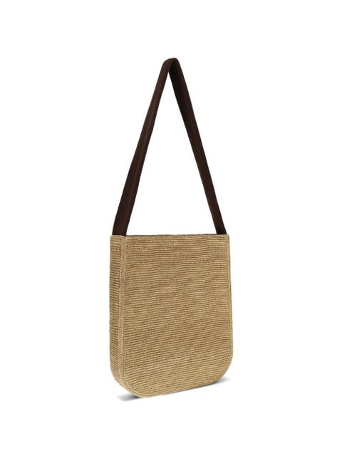 The Row Lori curved raffia shoulder bag - Neutrals - zdjęcie produktu nr 2