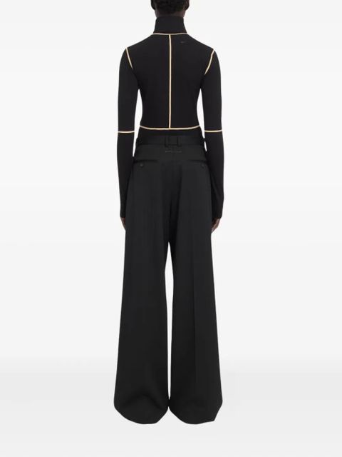 MM6 Maison Margiela high-neck panelled bodysuit - Black - zdjęcie produktu nr 2