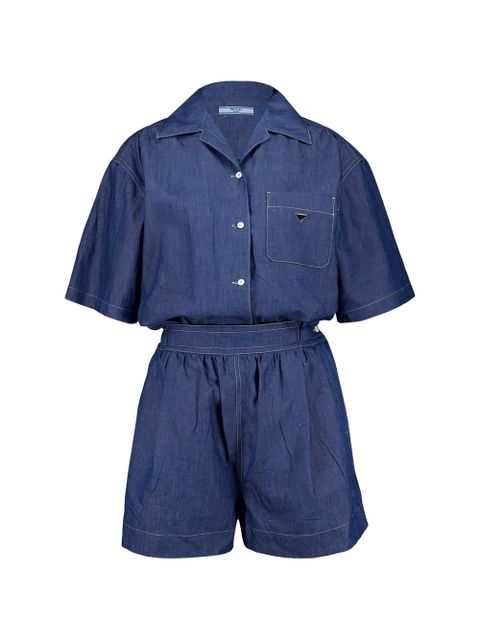 Prada pocket button jumpsuit - Blue - zdjęcie produktu nr 1