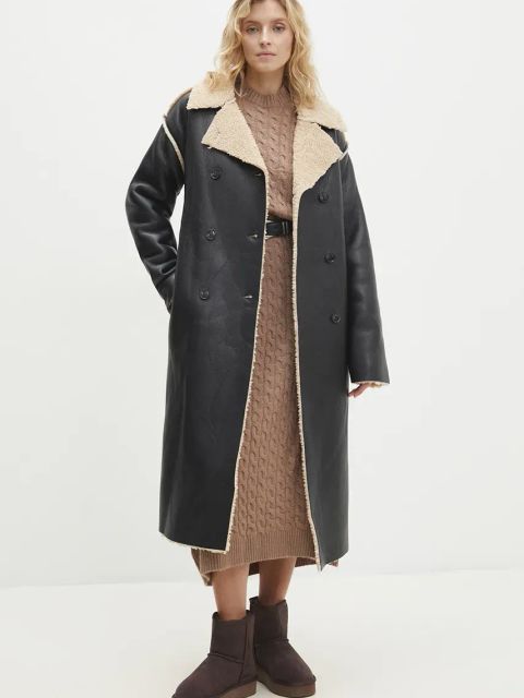 Answear.LAB śniegowce zamszowe kolor brązowy