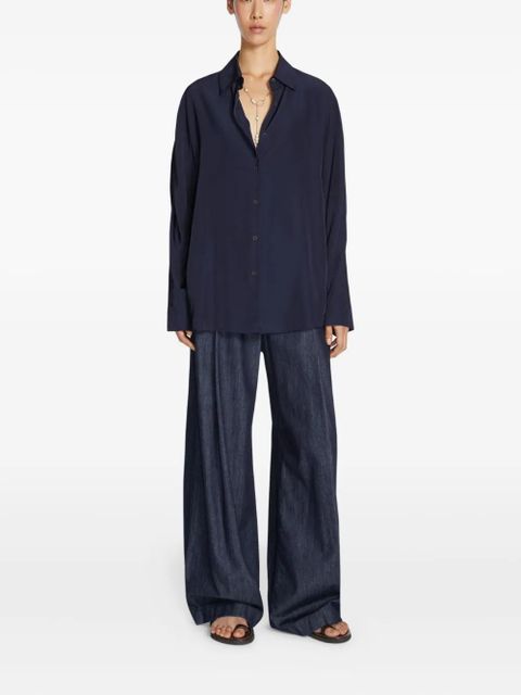 DRIES VAN NOTEN pleated jeans - Blue - zdjęcie produktu nr 1
