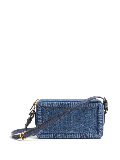 Valentino Garavani mini Alltime denim shoulder bag - Blue