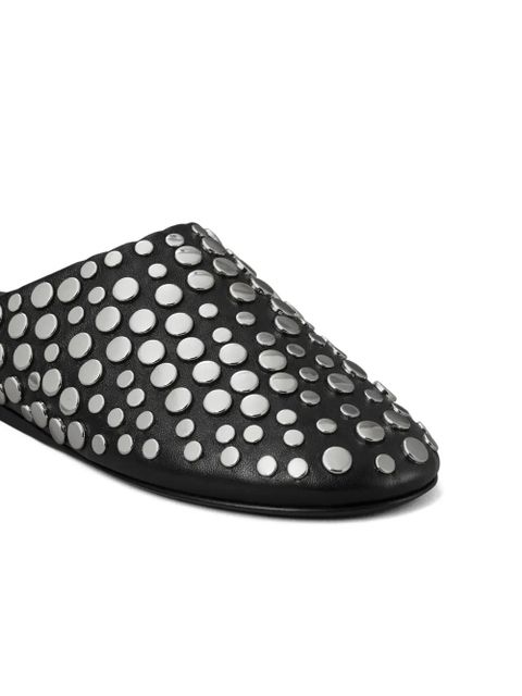 Tory Burch studded leather mules - Black