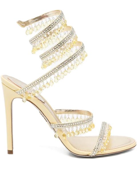René Caovilla 105mm Chandelier sandal - Yellow - zdjęcie produktu nr 1