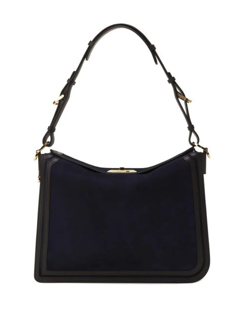 Lanvin Sac Compagnon suede shoulder bag - Blue - zdjęcie produktu nr 2